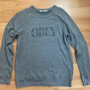 Obey Grey Crewneck Sweatshirt